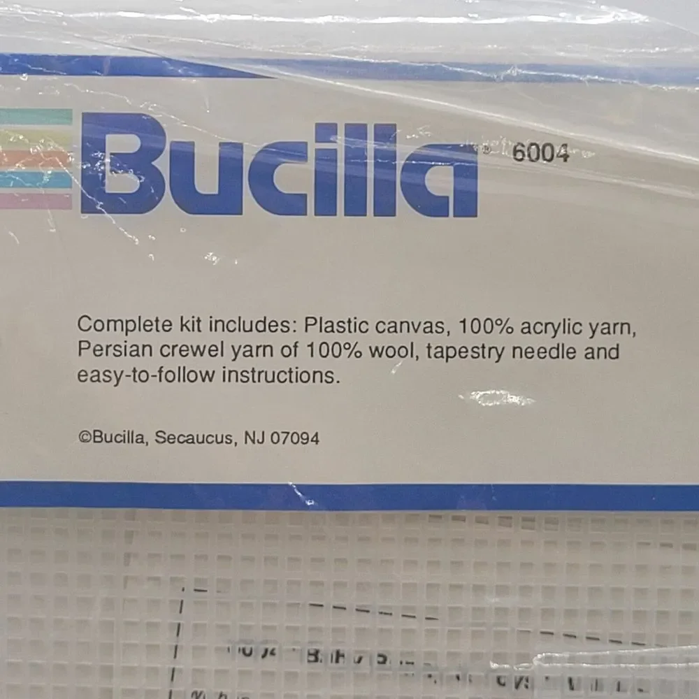 Baby‎ Bunny N' Toys Plastic Canvas Kit - Bucilla #6004 - Lullaby Baby Collection